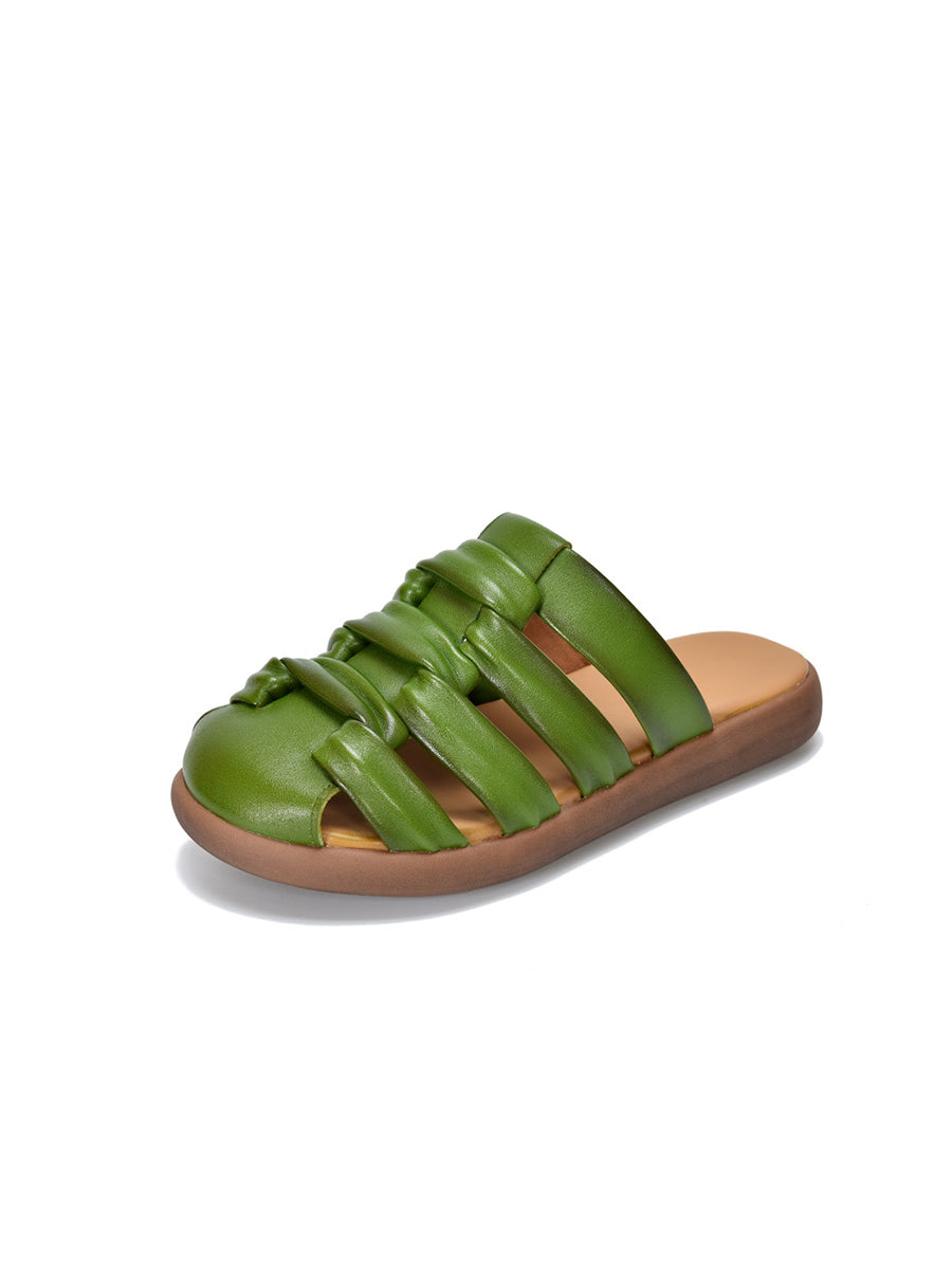 Sandals Summer Genuine Leather