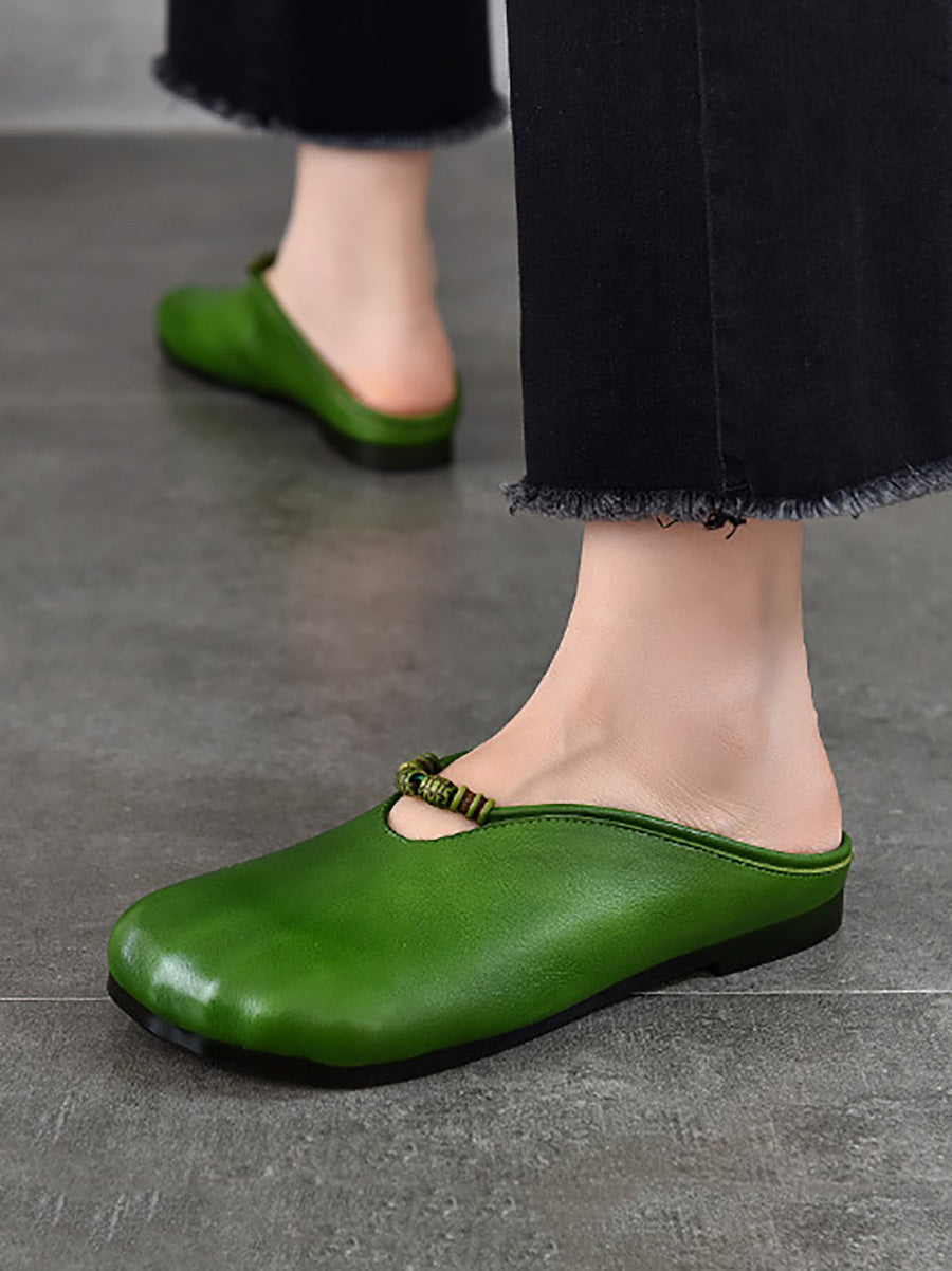 Summer Leather Soft Sandals