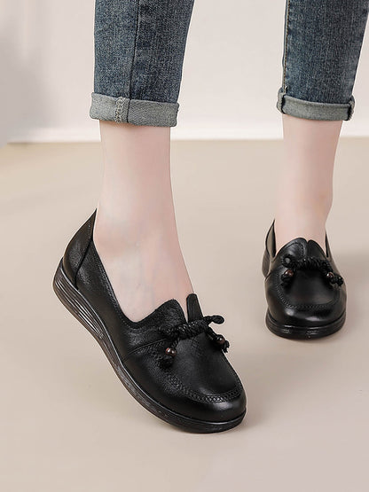 Autumn Genuine Leather Platform Shoes At1037