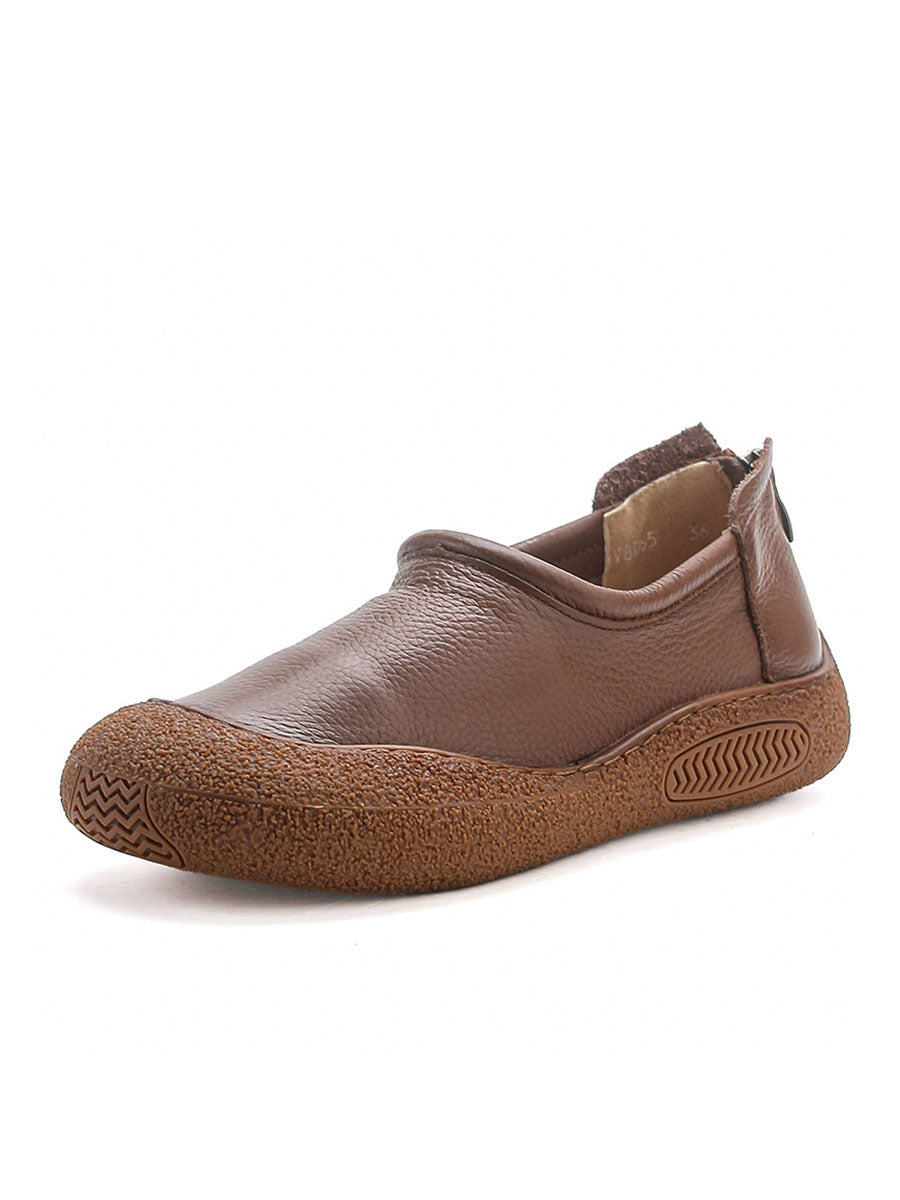 Autumn Soft Leather Flat Shoes As1007