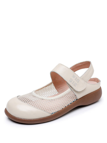 Summer Leather Low Heel Sandals As1057