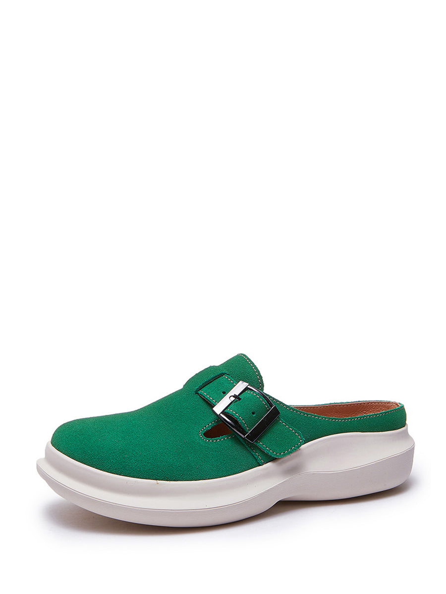 Summer Suded Leather Slippers As1015