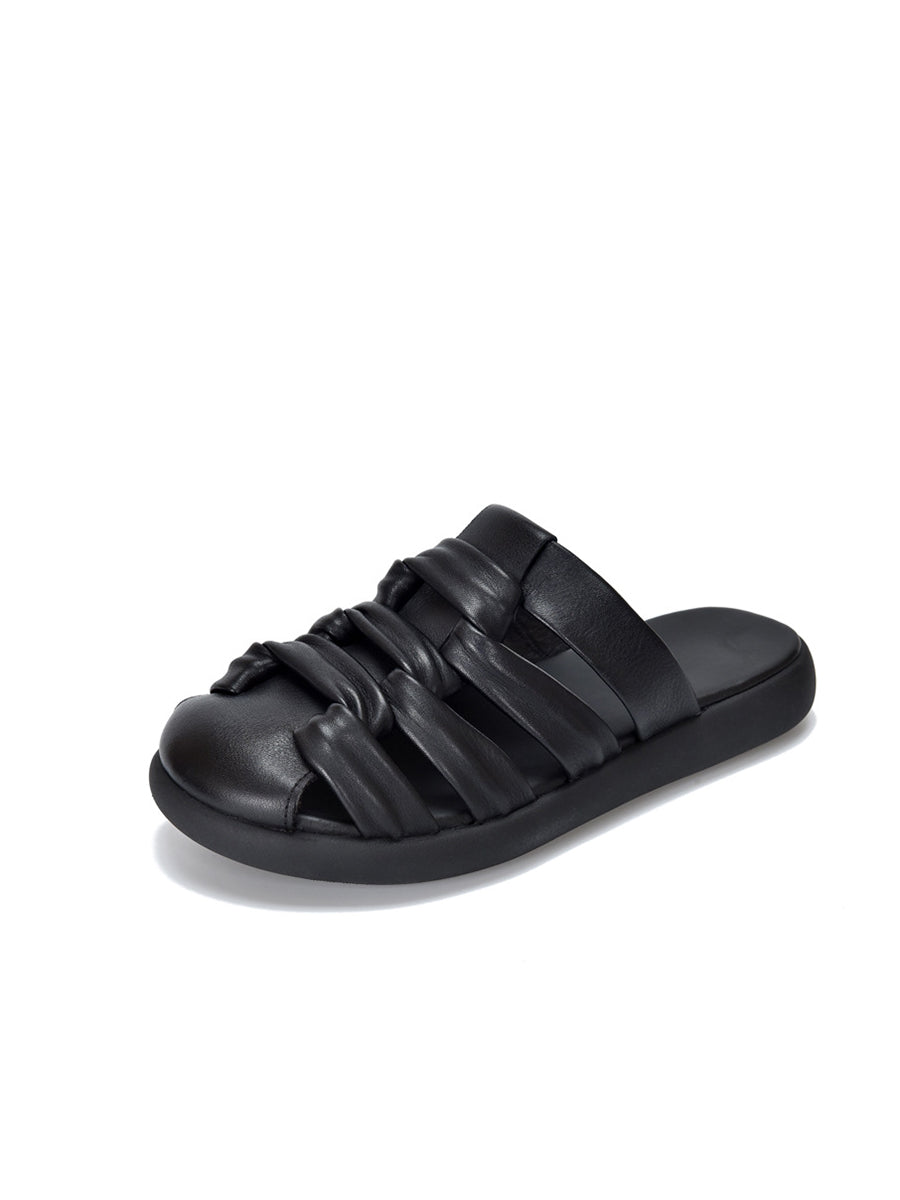 Sandals Summer Genuine Leather