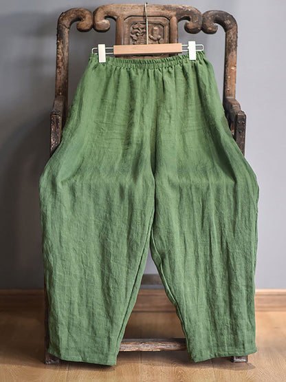 Spring Linen Harem Pants Fd040