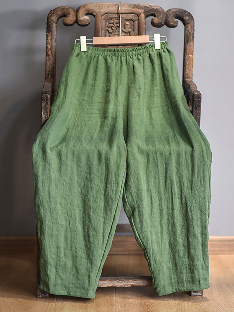 Spring Linen Harem Pants Fd040
