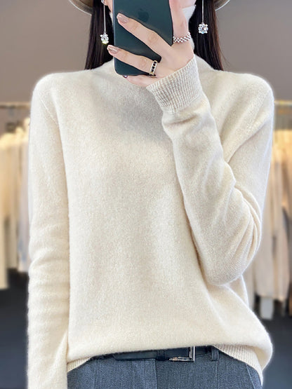 Autumn Turtleneck 100%wool Soft Sweater Ba1037