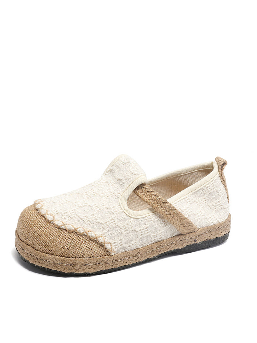 Summer Linen Cotton Flat Shoes Xx1001
