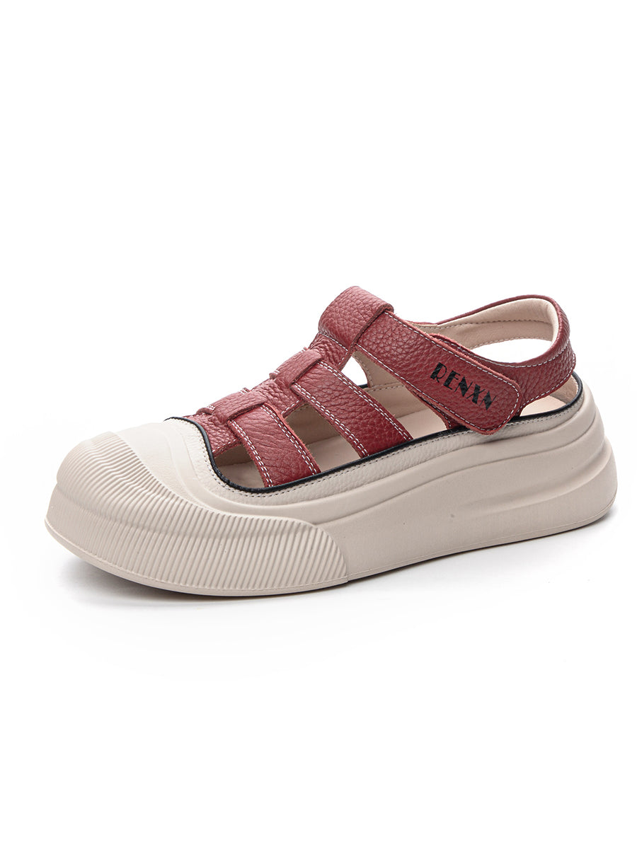 Summer Leather Platform Sandals Ui1019