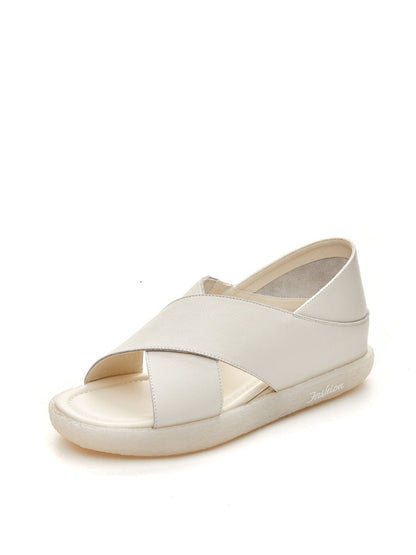 Summer Leather Low Heel Sandals Zz1001