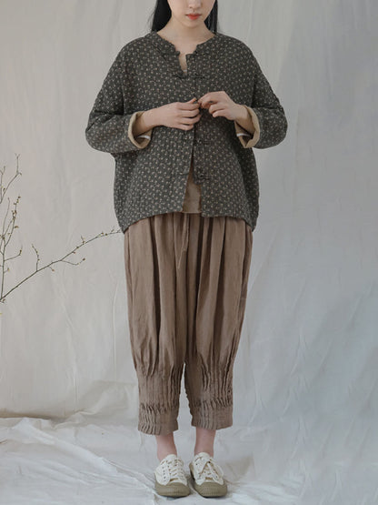 Autumn Button-up Cotton Coat As1036