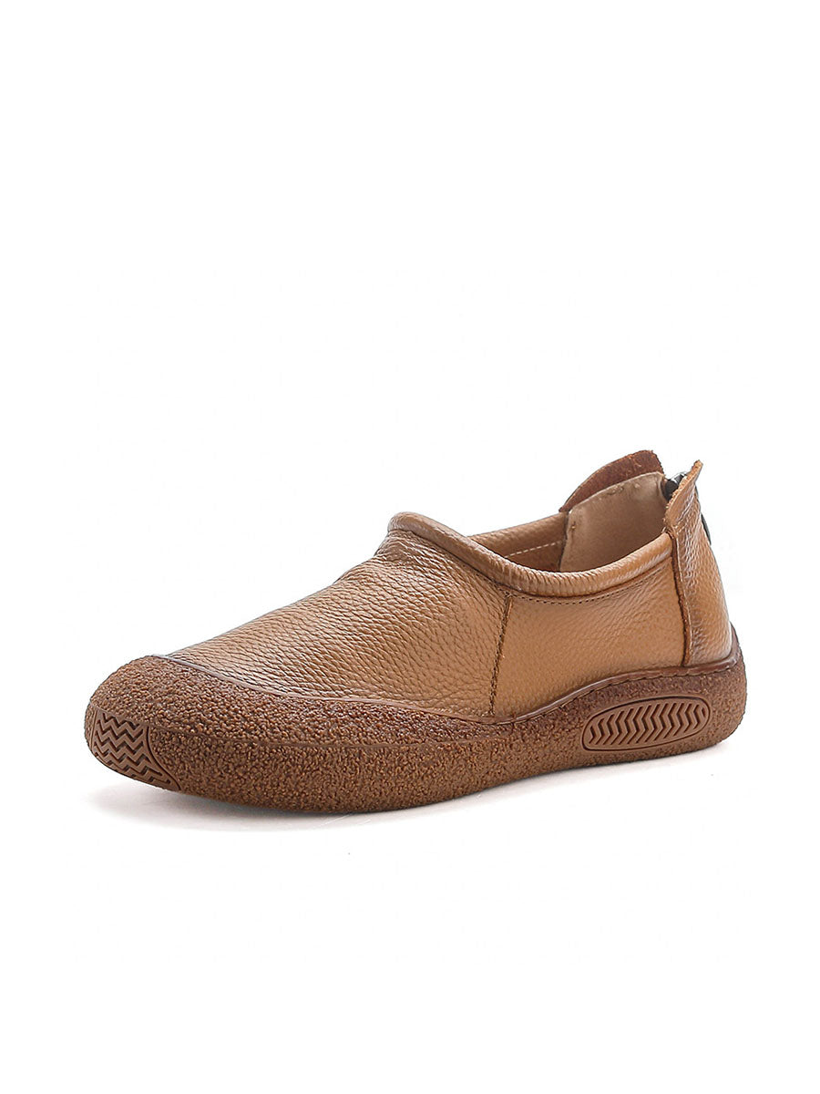 Autumn Soft Leather Flat Shoes As1007