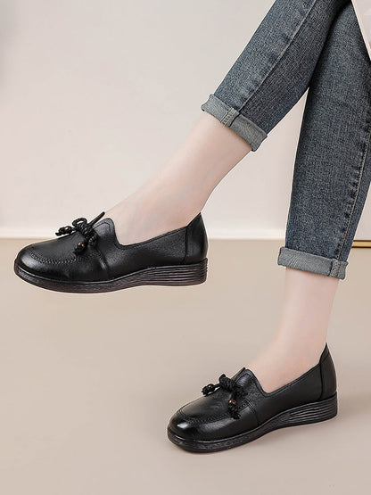 Autumn Genuine Leather Platform Shoes At1037