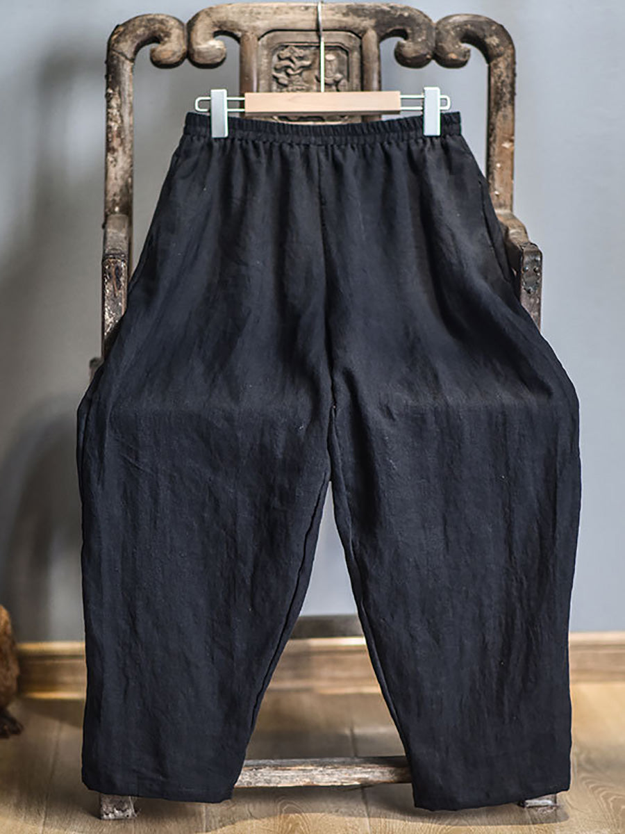 Spring Linen Harem Pants Fd040