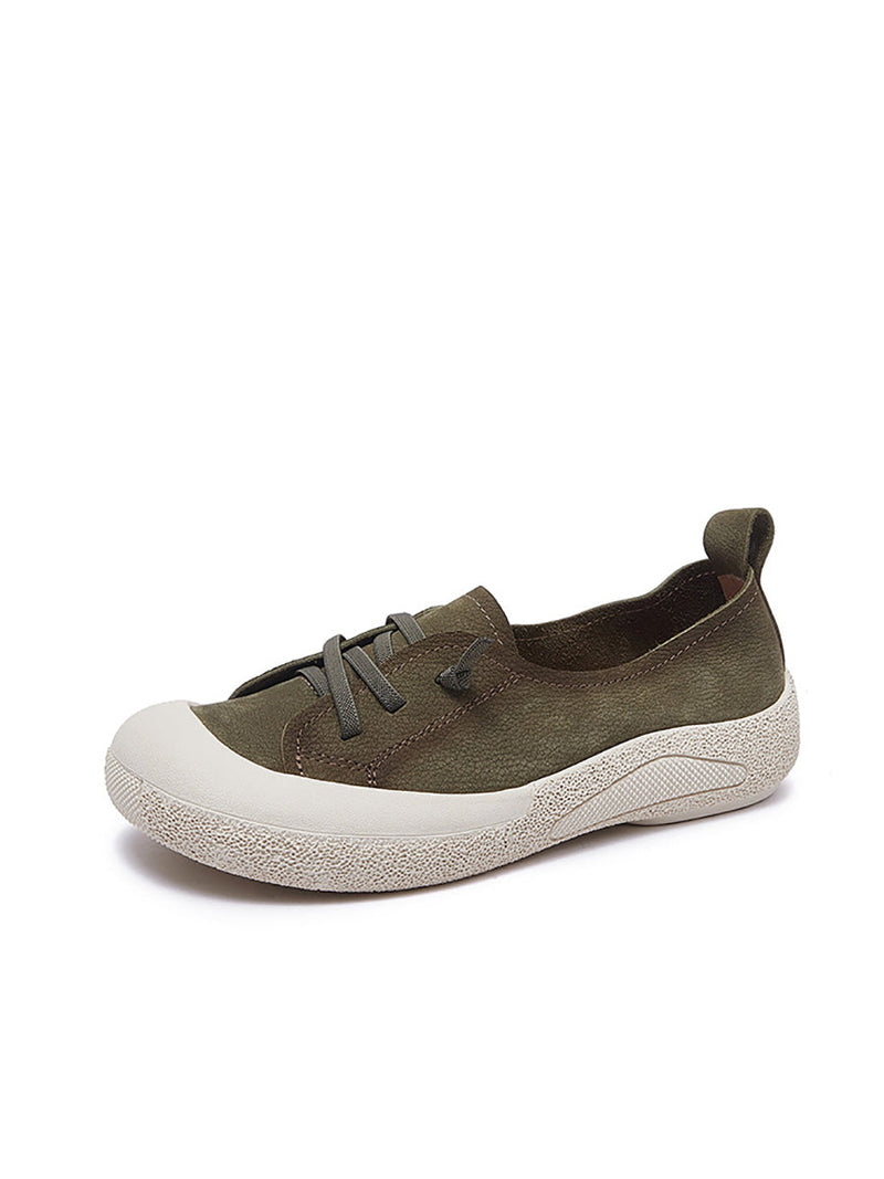 Genuine Leather Flat Summer Shoes