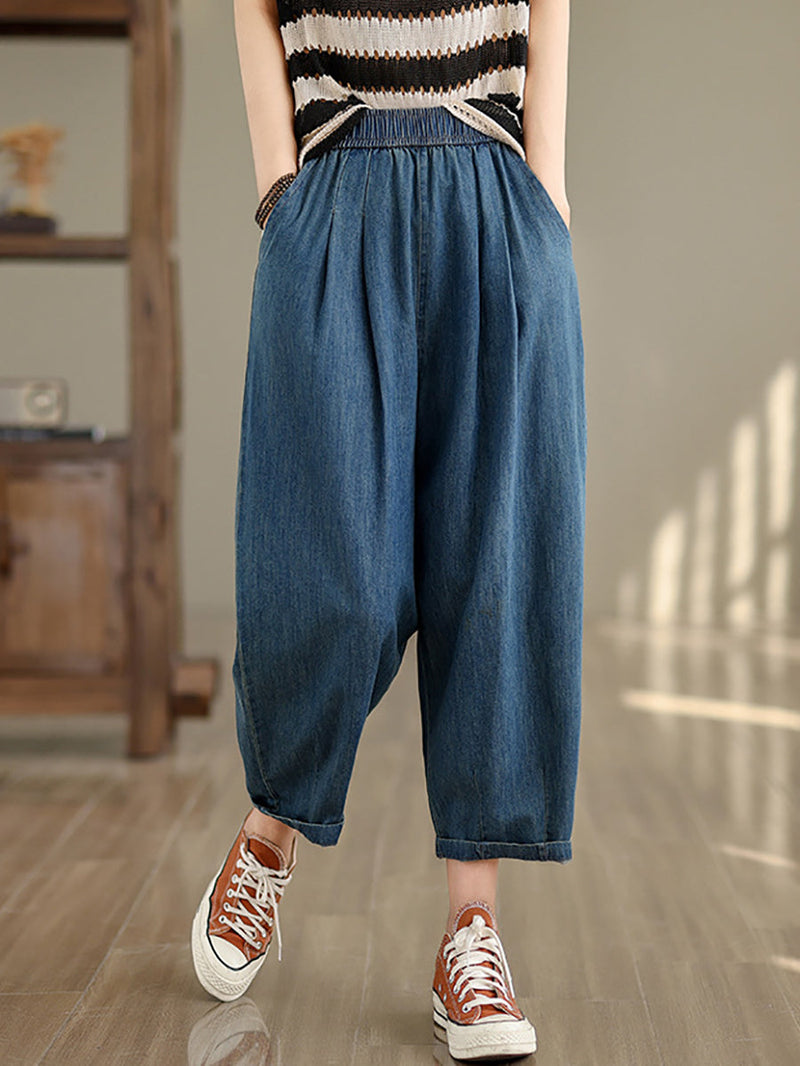 Summer Denim Loose Harem Pants Op1007