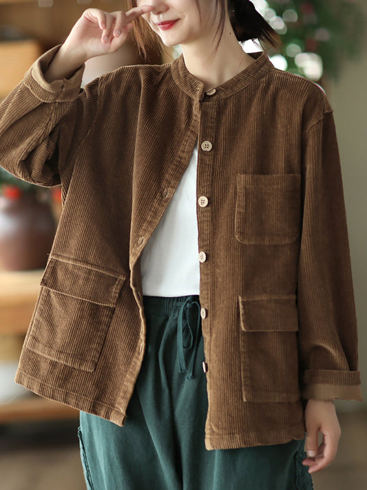 Cotton Corduroy Coat Av1045