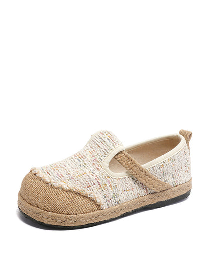 Summer Linen Cotton Flat Shoes Pa1027