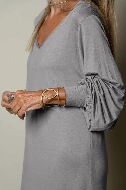 V-neck Maxi Dress