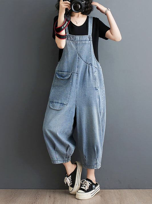 Summer Loose Denim Jumpsuits Xx1050