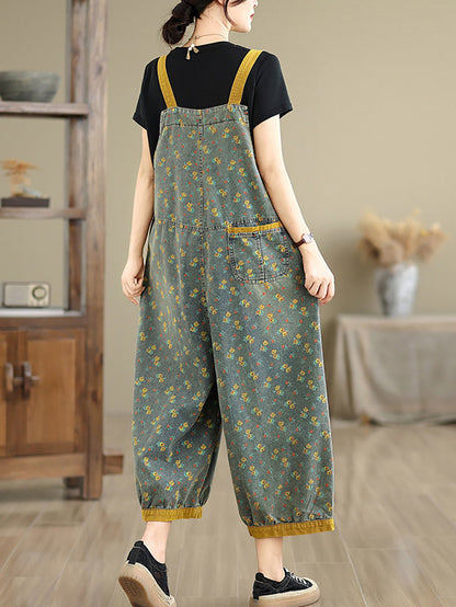Denim Jumpsuits Wide-leg Summer