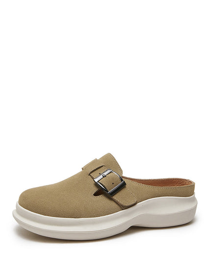 Summer Suded Leather Slippers As1015