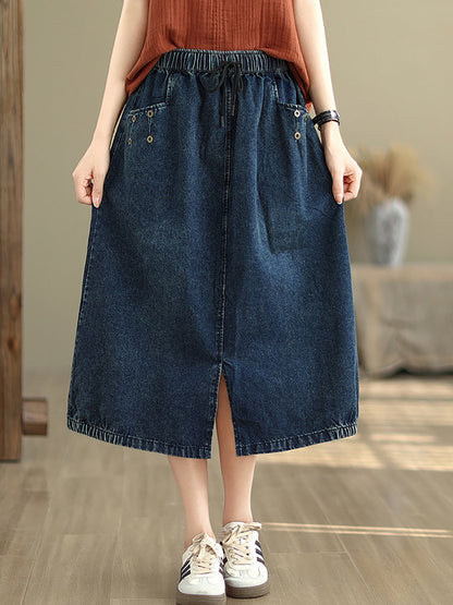 Summer Denim Skirt Kl1036