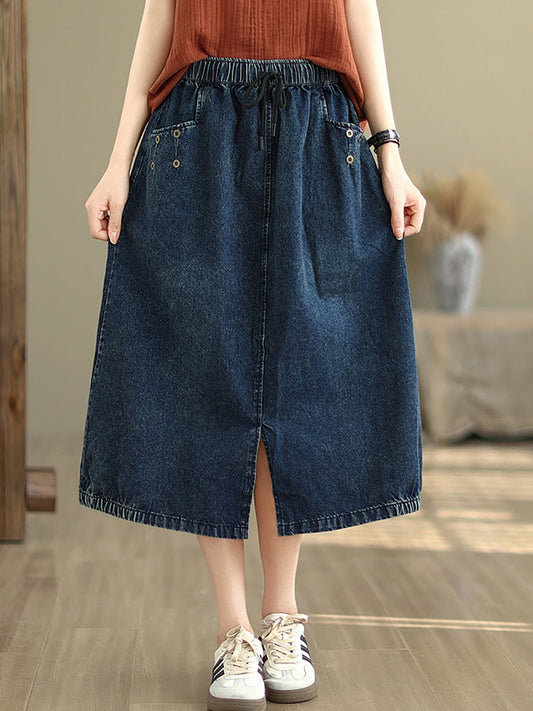 Summer Denim Skirt Kl1036