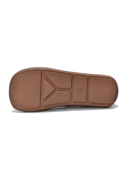 Summer Soft Leather Colorblock Flat Shoes Rr1021