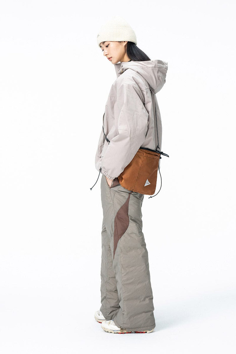 Spliced Splash-proof Padded Track Pants