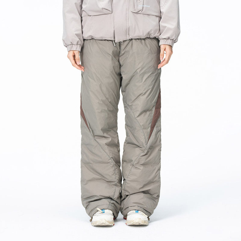 Spliced Splash-proof Padded Track Pants