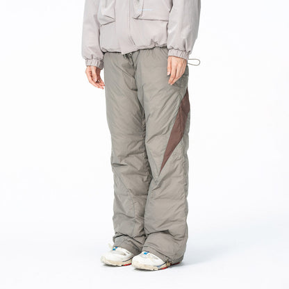 Spliced Splash-proof Padded Track Pants