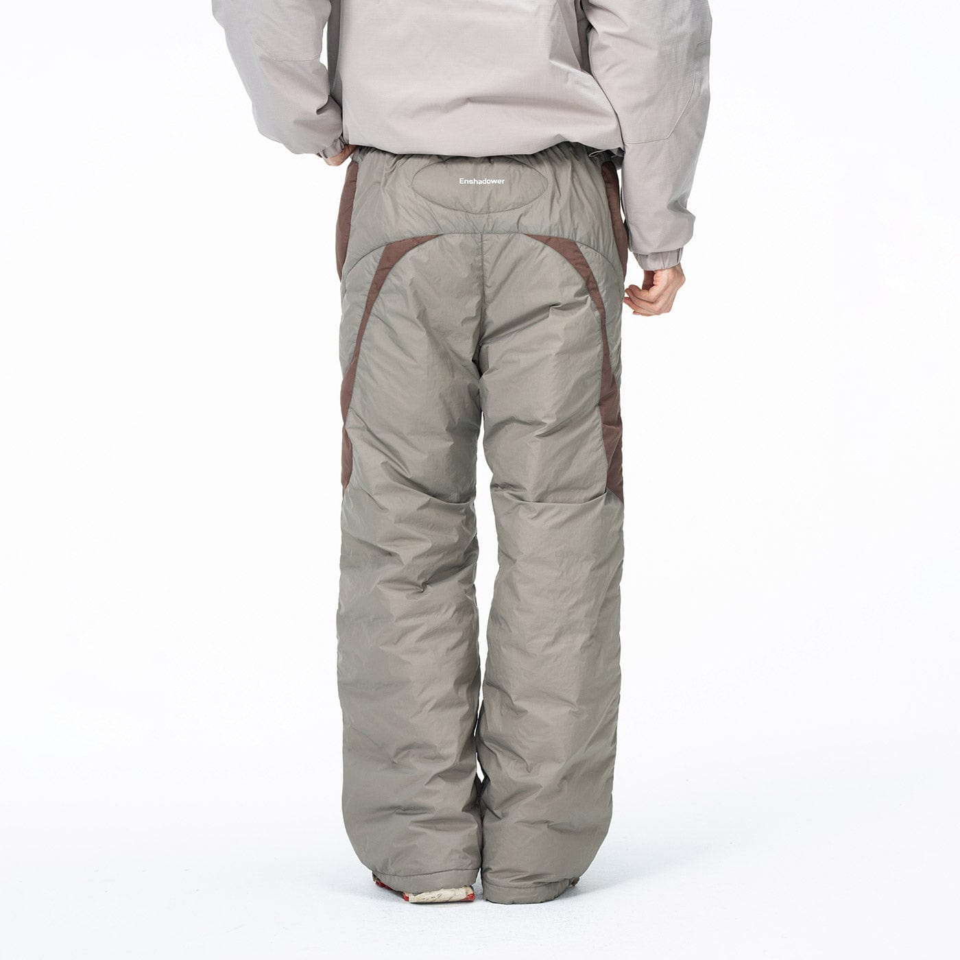Spliced Splash-proof Padded Track Pants