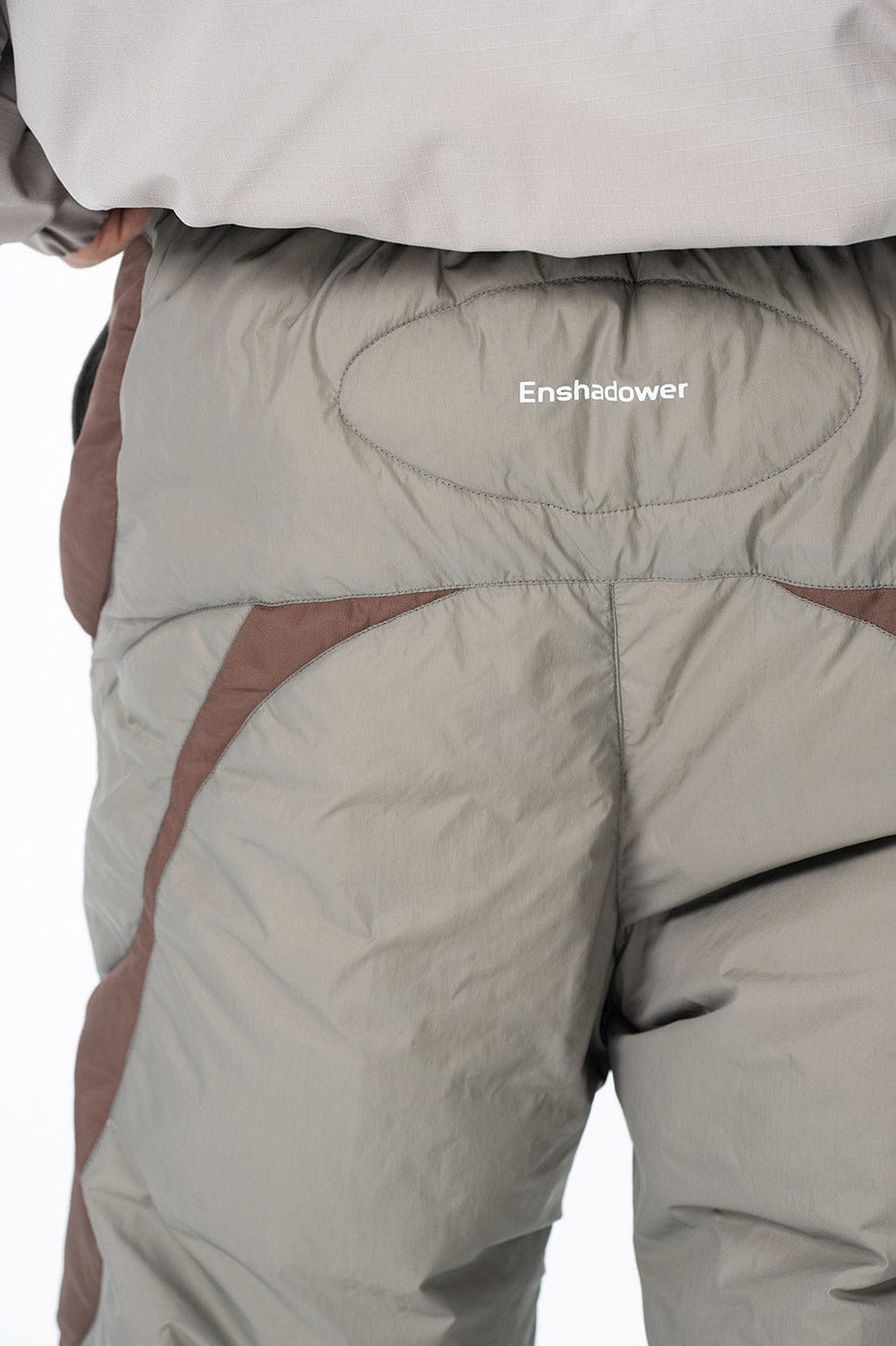 Spliced Splash-proof Padded Track Pants