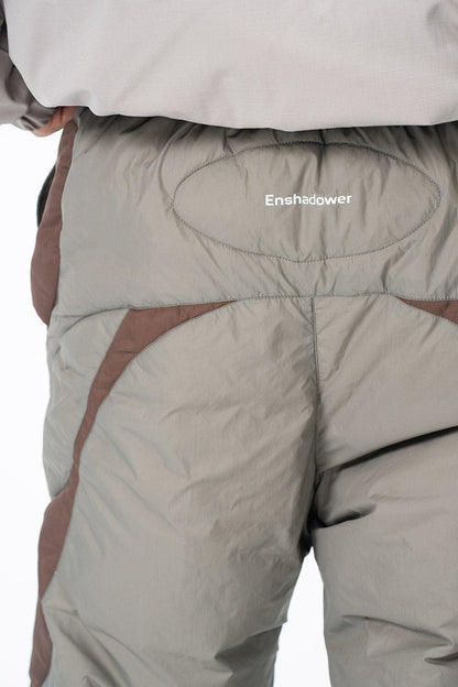Spliced Splash-proof Padded Track Pants