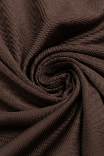 Nyx V-neck Brown Maxi Dress