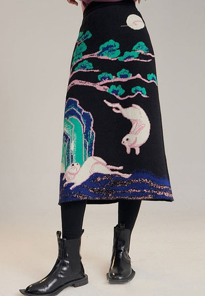 Japanese-style Knit Skirt
