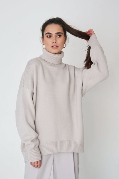 Basic Knit Turtleneck Sweater