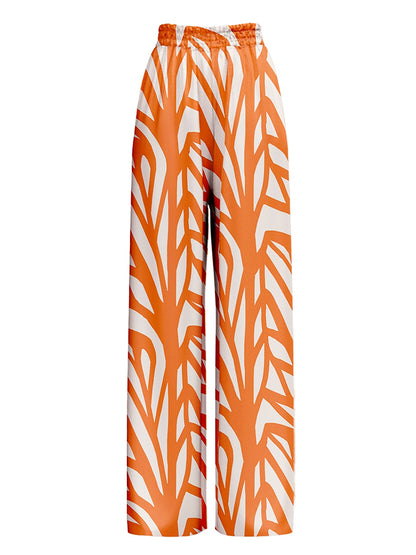 Geometric Print One Piece Swimsuits and Pants