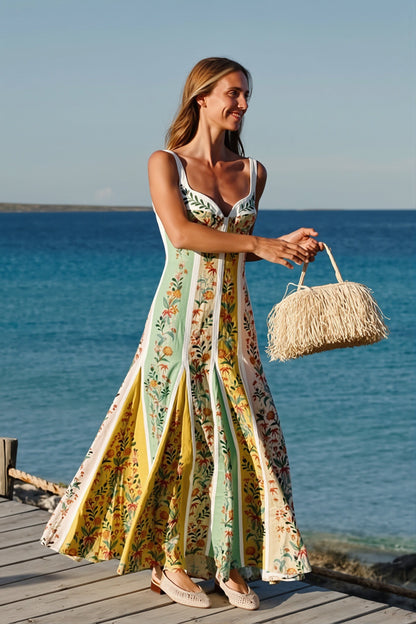 Splice Loose Swing Maxi Dress