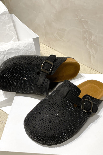 Summer Rhinestone Buckle Sandals