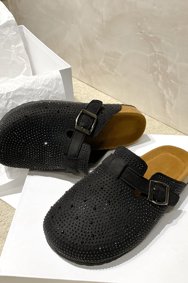 Summer Rhinestone Buckle Sandals