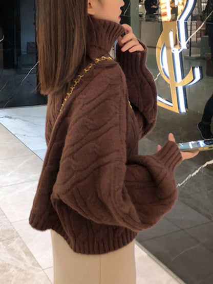 Loose Color Pullover Sweater