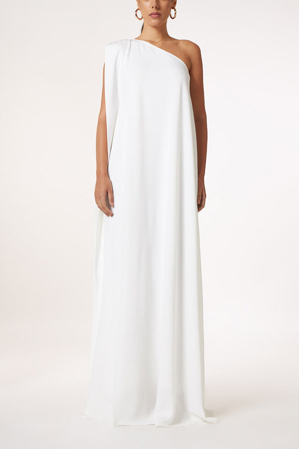 Timeless Charm One Shoulder A-line Maxi Dress