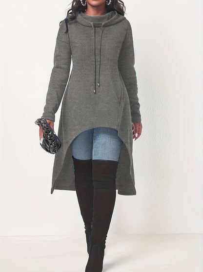 Long Sleeve Drawstring Hoodie Sweatshirt Kr0741