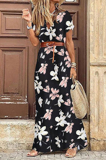 Style Sleeveless Print Maxi Dress