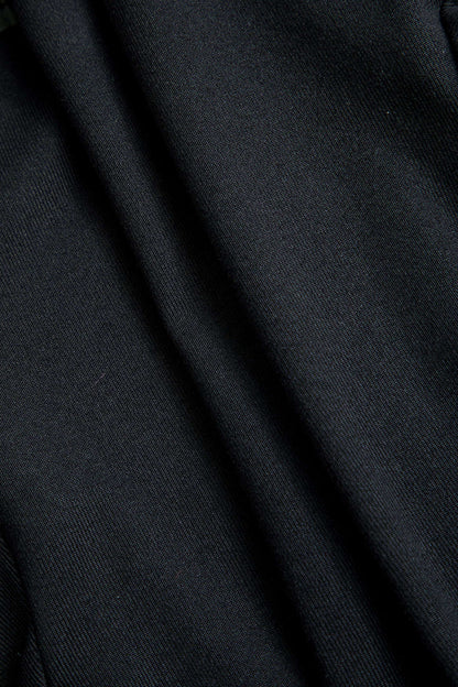 V-neck Fake Pockets and Zipper Mini Dress