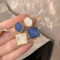 White Ocean Earrings