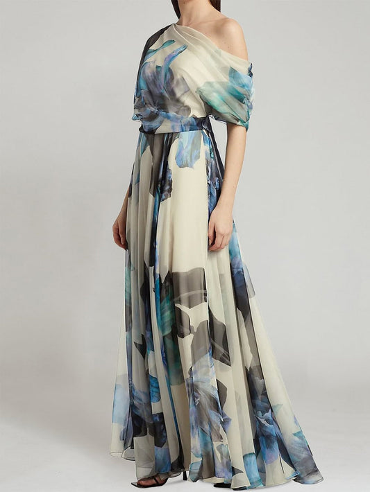 Lolita Swing Skirt Print Maxi Dress