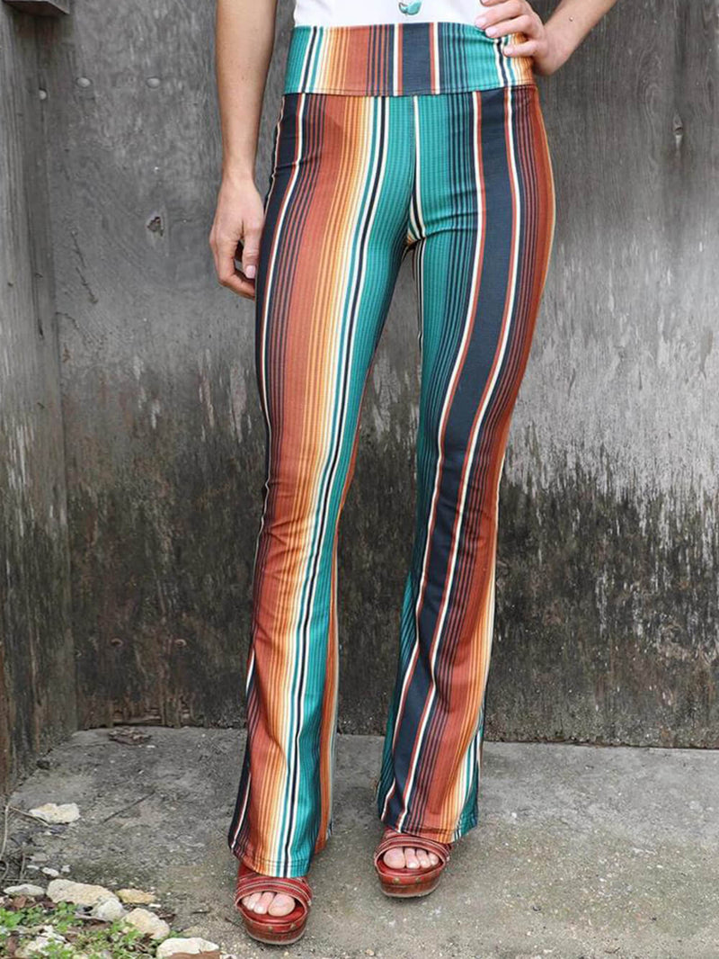Skinny High Waist Pants and Flared Pants