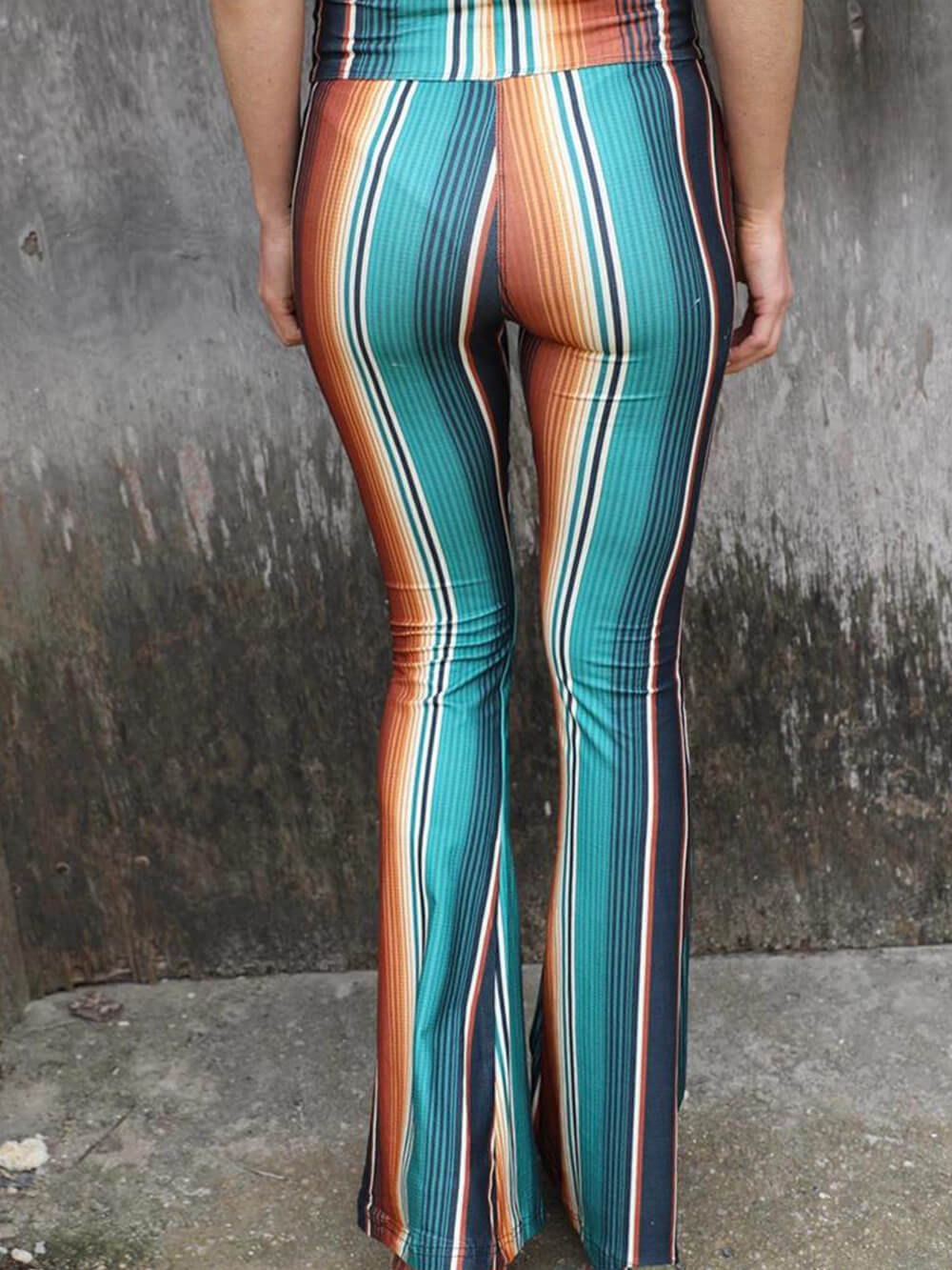 Skinny High Waist Pants and Flared Pants